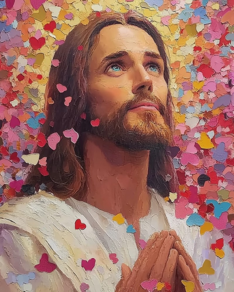 Malowanie po Numerach - Jezus Modlitwa Miłości