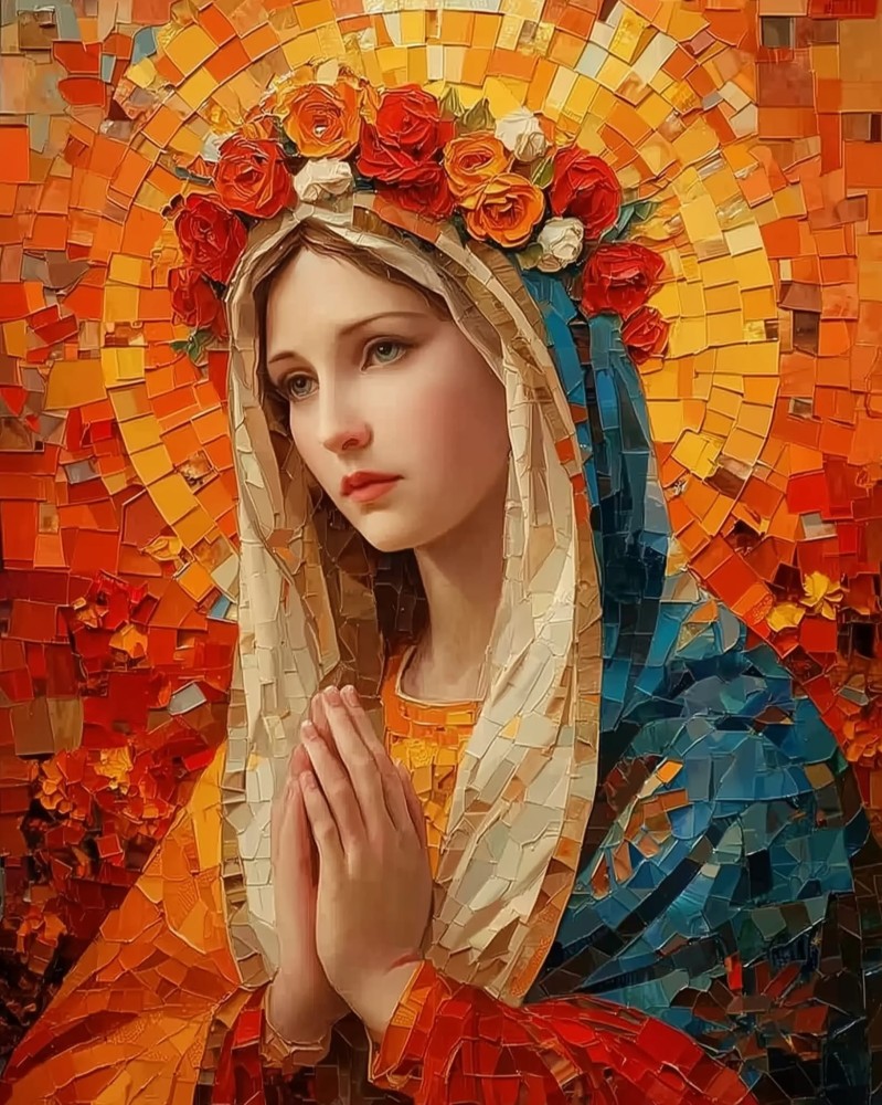 Haft Diamentowy - Jesienna Maryja