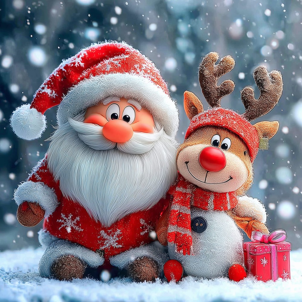 Malowanie po Numerach - Mikołaj i Rudolf