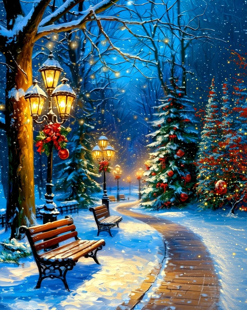 Haft Diamentowy - Zimowy Czar