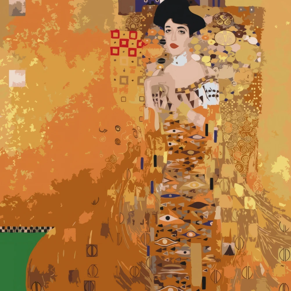 Malowanie po Numerach Zestaw Adele Bloch-Bauer I Gustav Klimt 1x1_2