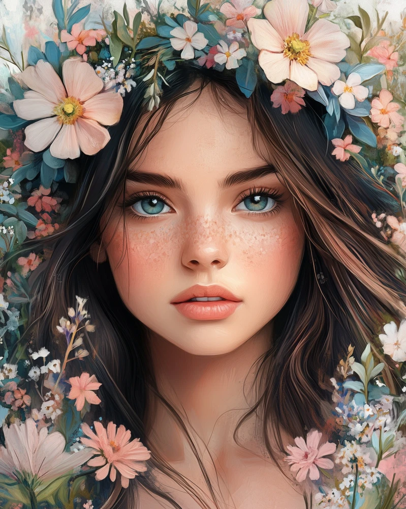 Malowanie po Numerach Zestaw Kwiatowa Panna 4x5_01_s.jpg