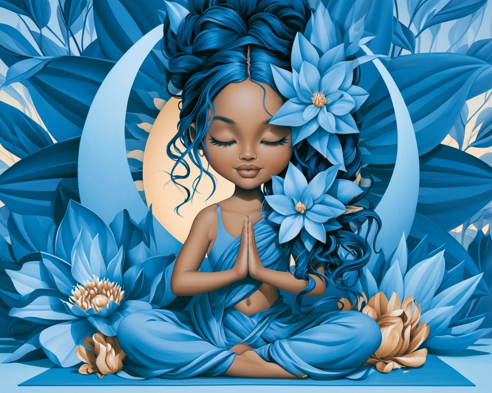 Haft Diamentowy - Błękitna Harmonia