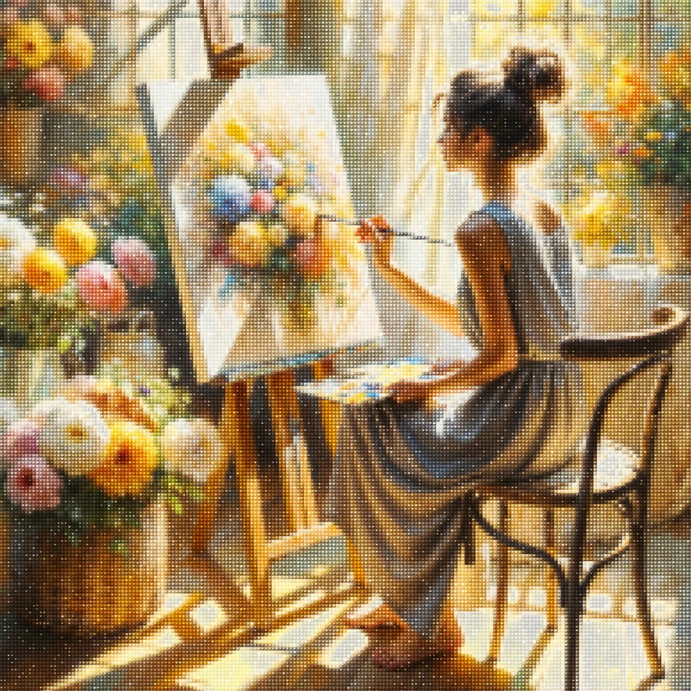 Haft Diamentowy Diamond Painting Mozaika Diamentowa Zestaw DIY 5D Magiczna Chwila_2