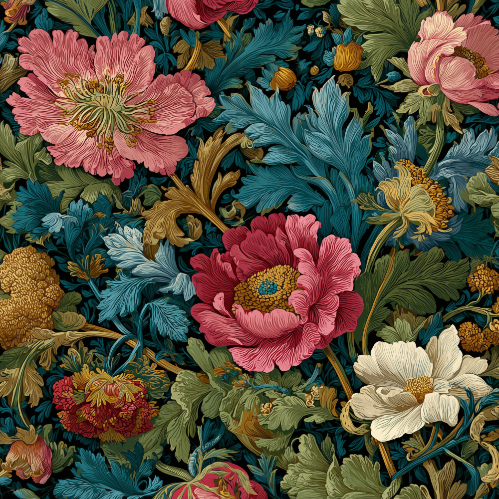 Haft Diamentowy - Retro Botanika 3