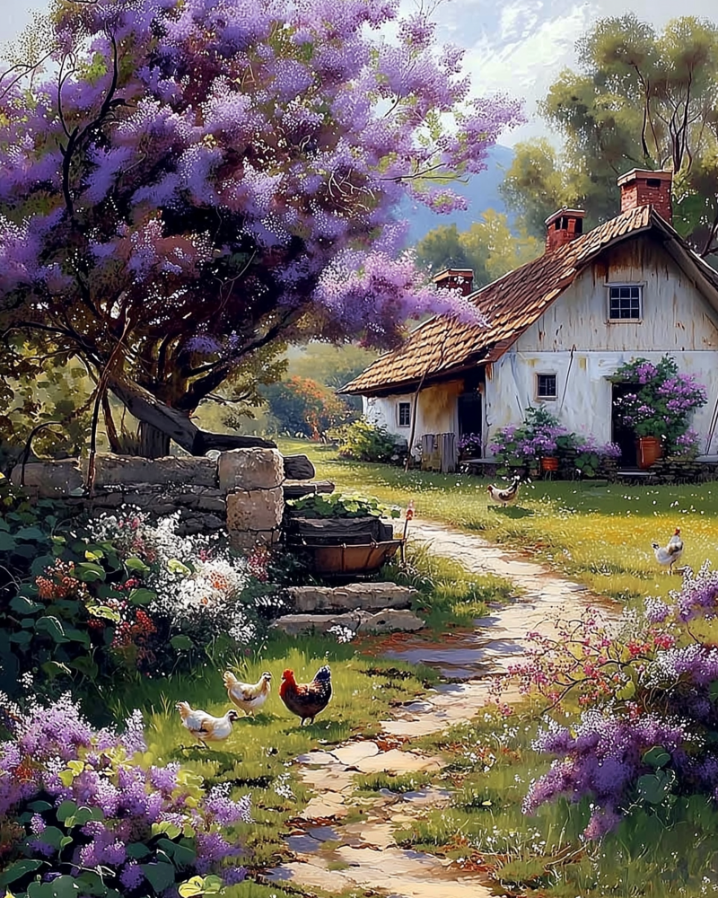 Haft Diamentowy - Na Wsi