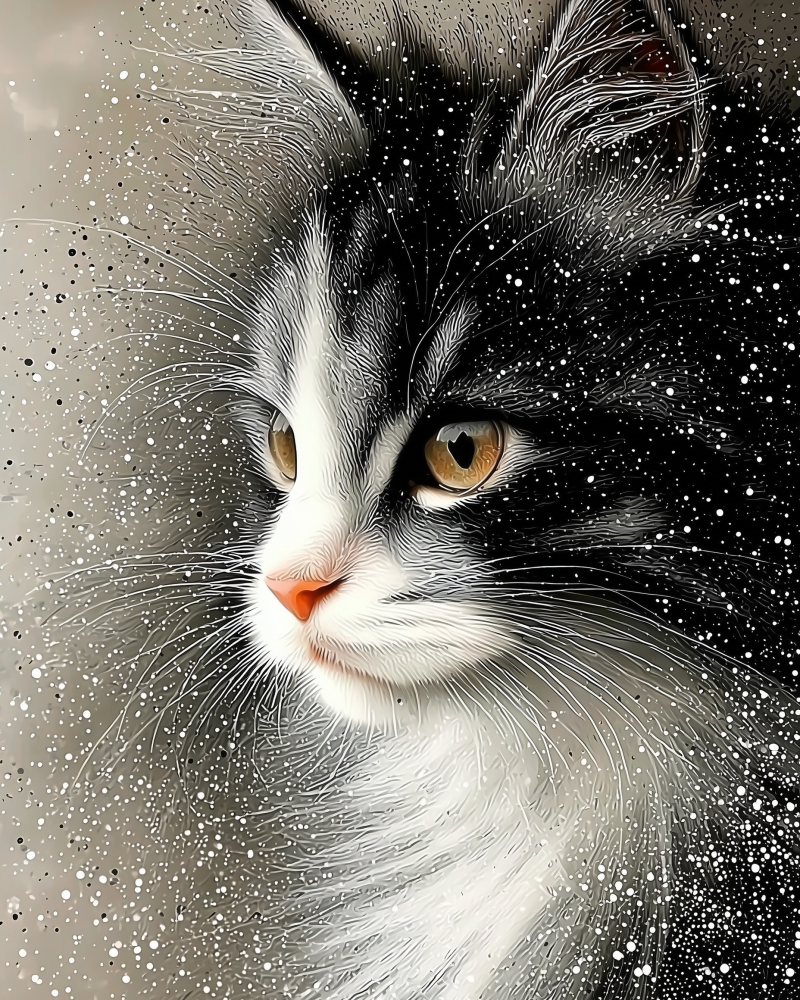 Haft Diamentowy - Kocie Spojrzenie