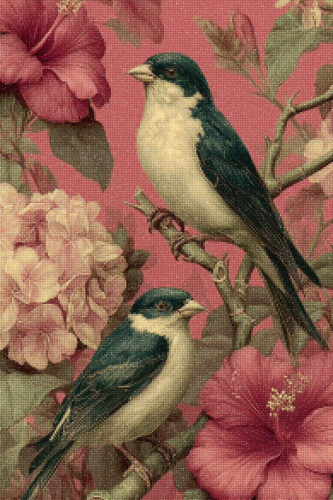 Haft Diamentowy Diamond Painting Zestaw Ptasia Sonata 4x6_02.jpg