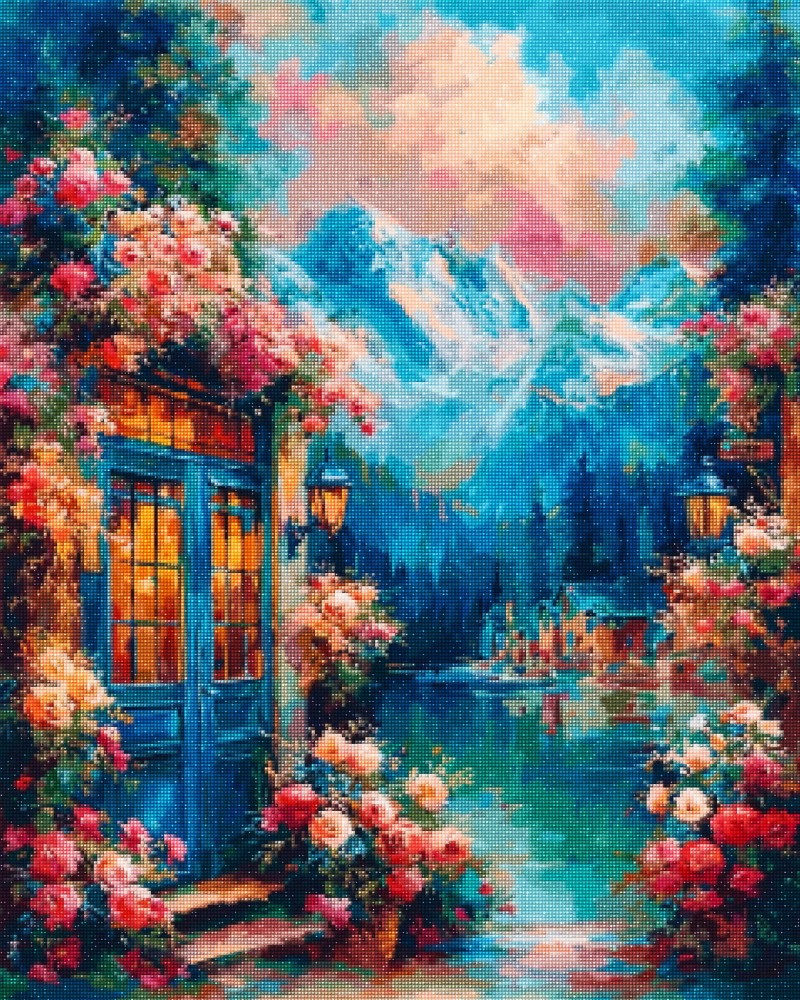 Haft Diamentowy Diamond Painting Zestaw Pod Różami 4x5_02.jpg