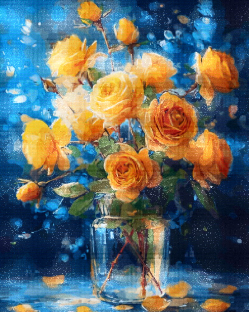Haft Diamentowy Diamond Painting Zestaw Bursztynowe Róże 4x5_02.jpg