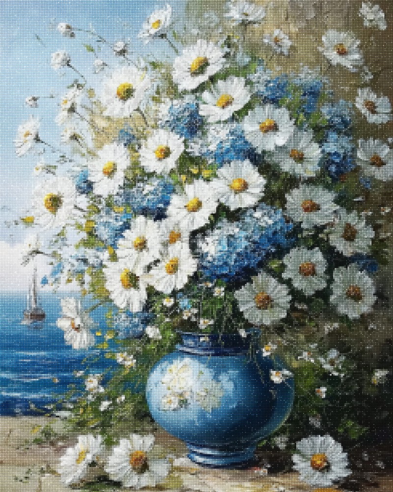 Haft Diamentowy Diamond Painting Zestaw Nadmorski Bukiet 4x5_02