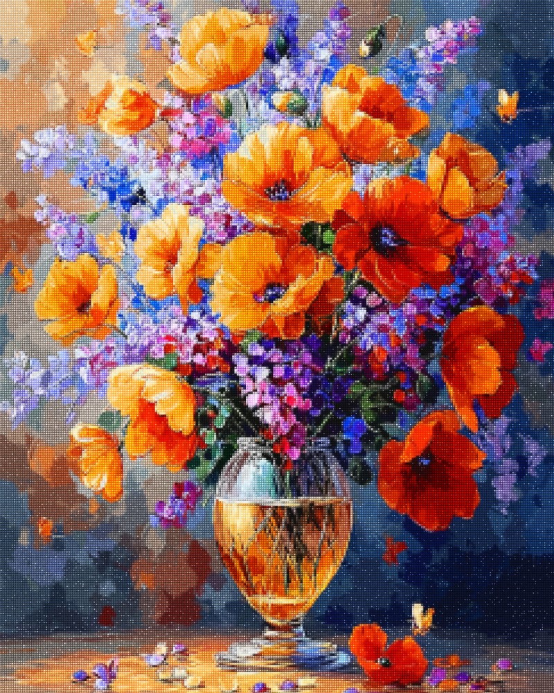 Haft Diamentowy Diamond Painting Zestaw Bukiet z Makami 4x5_02