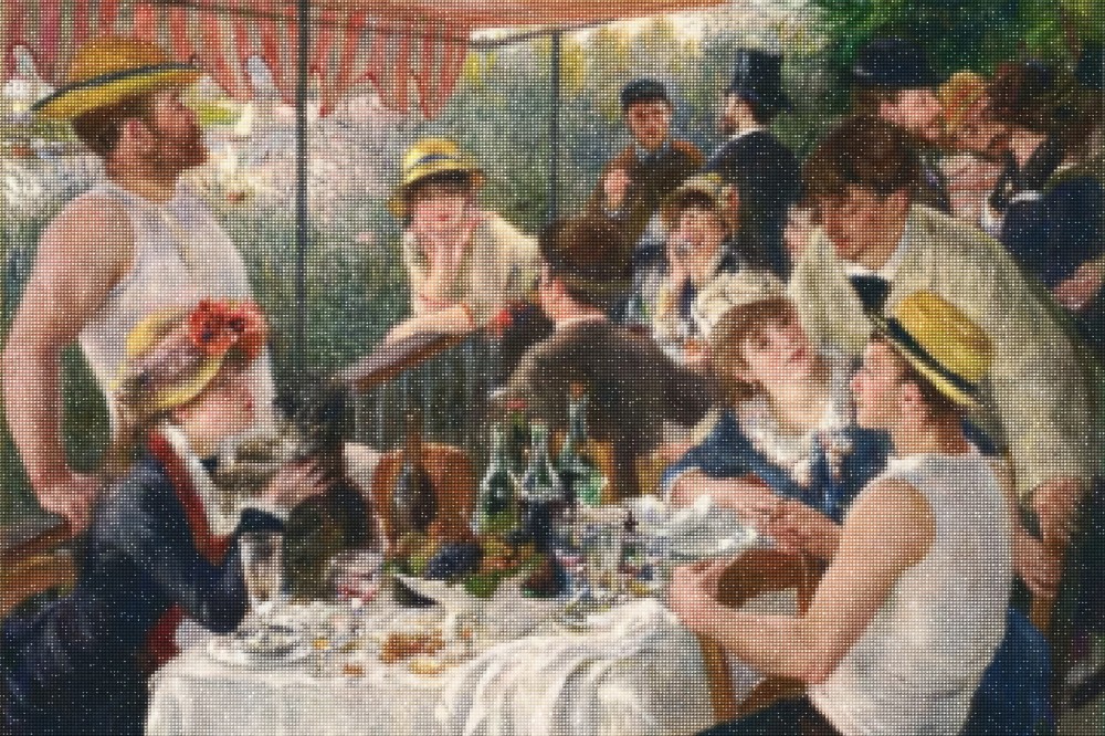 Haft Diamentowy Diamond Painting Zestaw Śniadanie wioślarzy A. Renoir 4x6_2