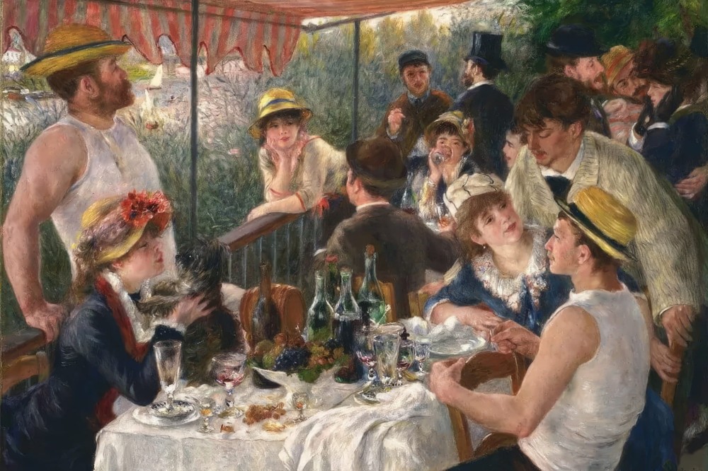 Haft Diamentowy - Auguste Renoir Śniadanie wioślarzy 