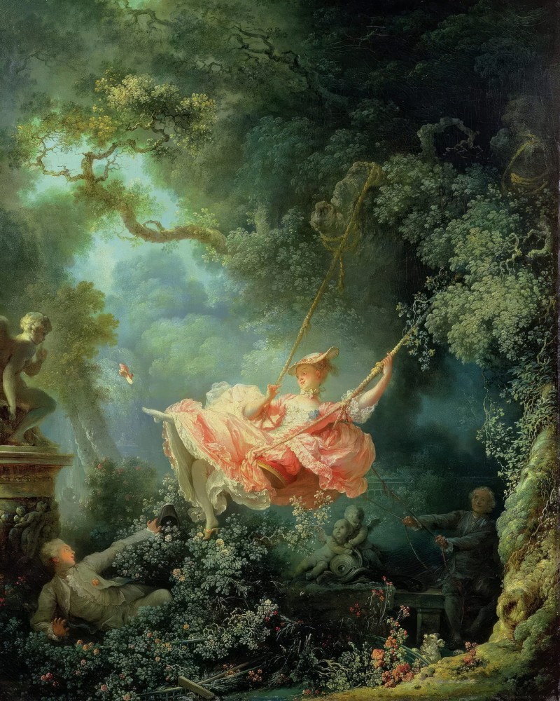 Haft Diamentowy - Jean-Honore Fragonard Huśtawka