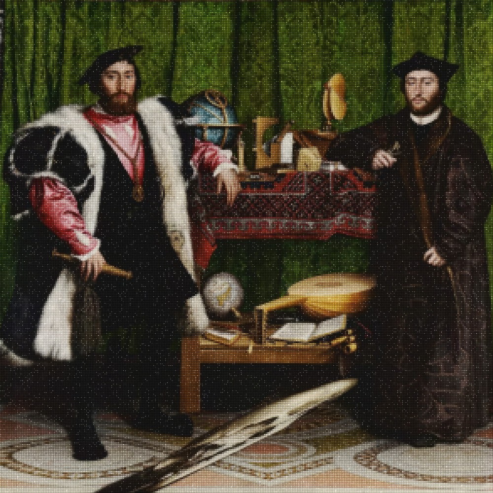 Haft Diamentowy Diamond Painting Zestaw Ambasadorowie Hans Holbein the Younger 1x1_2.jpg