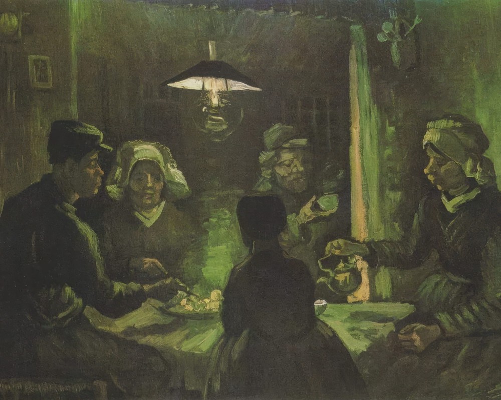 Haft Diamentowy - Vincent van Gogh Jedzący kartofle