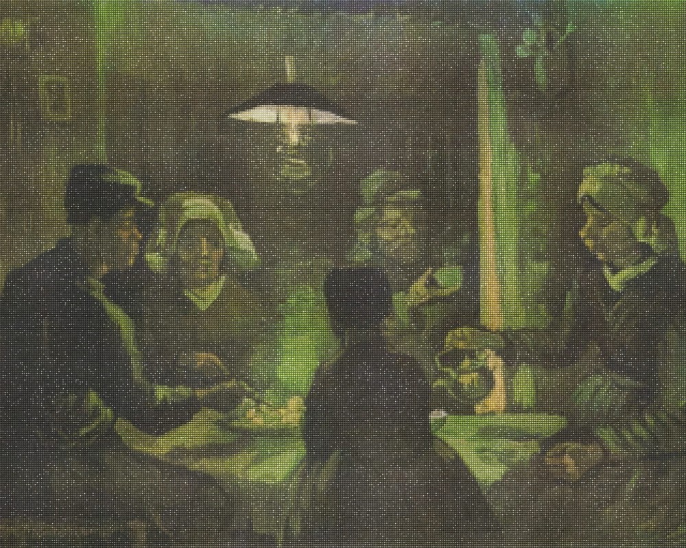 Haft Diamentowy Diamond Painting Zestaw Jedzący kartofle Vincent van Gogh 4x5_2.jpg