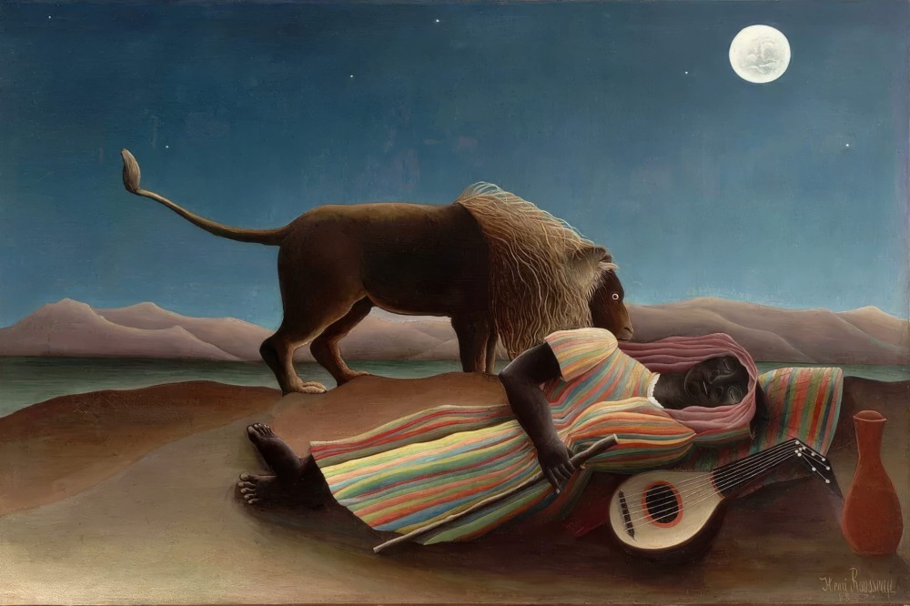 Haft Diamentowy - Henri Rousseau Śpiąca Cyganka