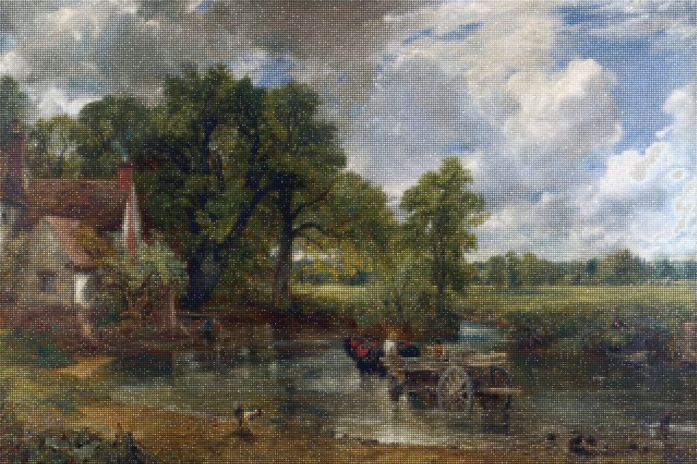 Haft Diamentowy Diamond Painting Zestaw Wóz na siano John Constable 4x6_2.jpg