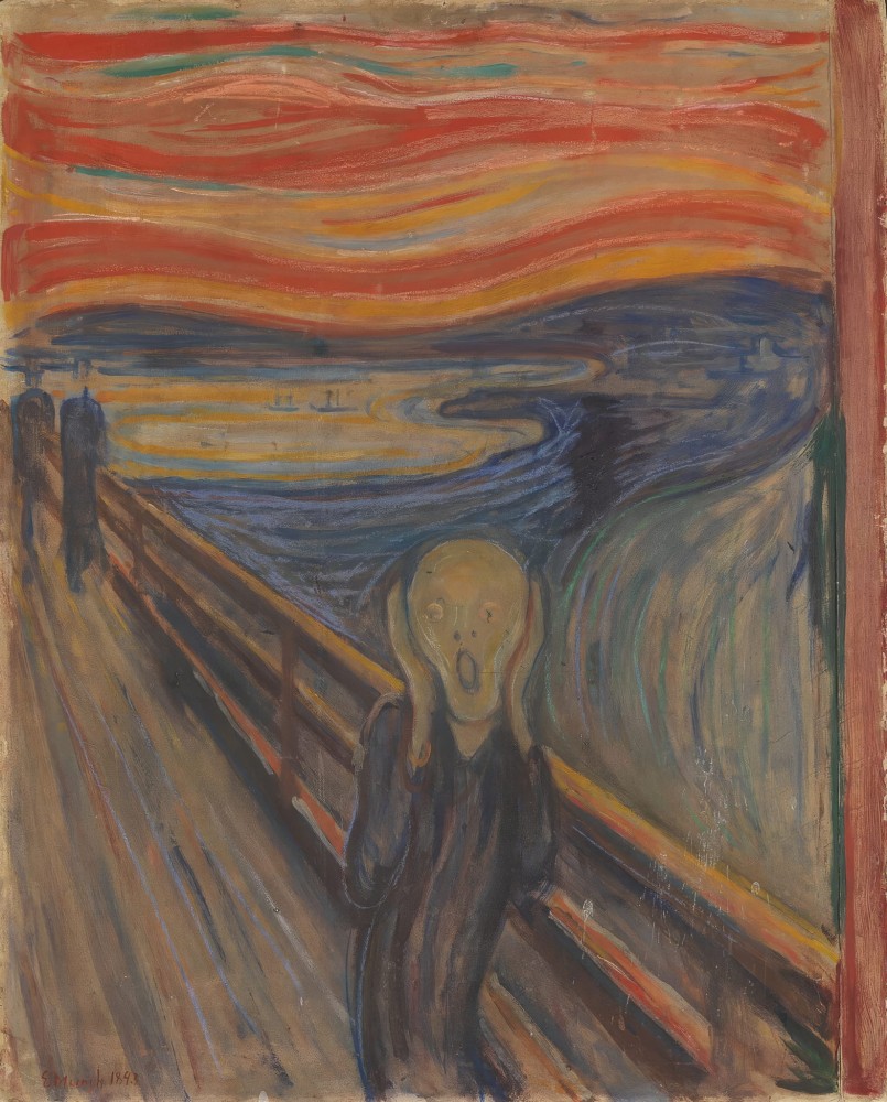 Haft Diamentowy - Edvard Munch Krzyk