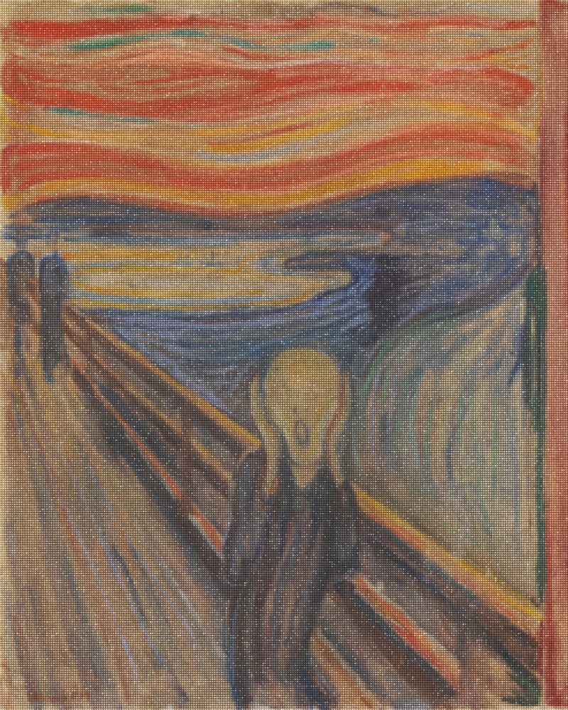 Haft Diamentowy Diamond Painting Zestaw Krzyk Edvard Munch 4x5_2.jpg