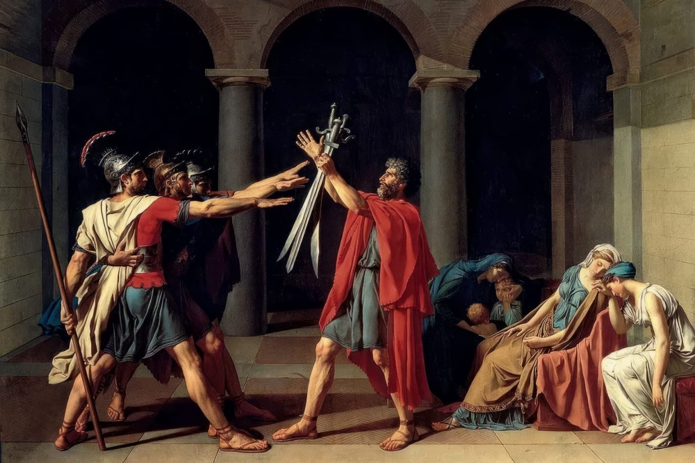 Malowanie po Numerach - Jacques-Louis David Przysięga Horacjuszy