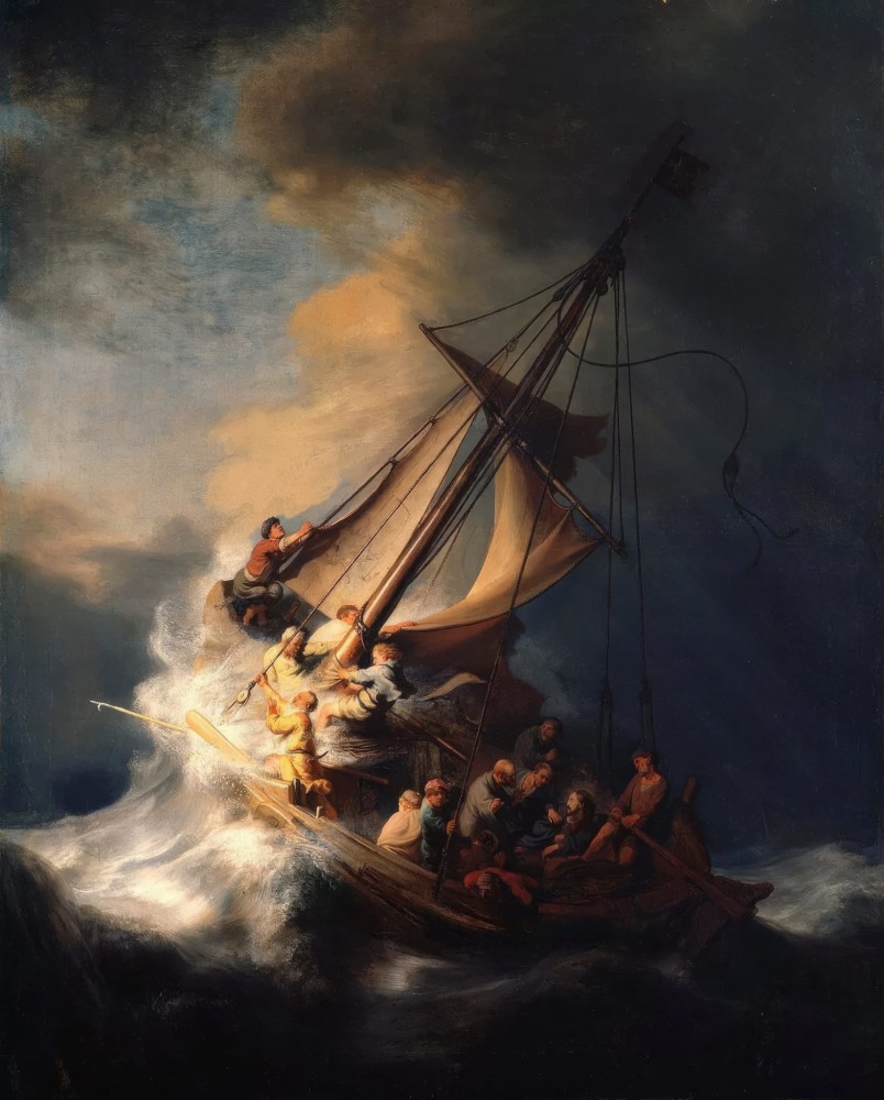 Malowanie po Numerach - Rembrandt van Rijn Burza na Jeziorze Galilejskim