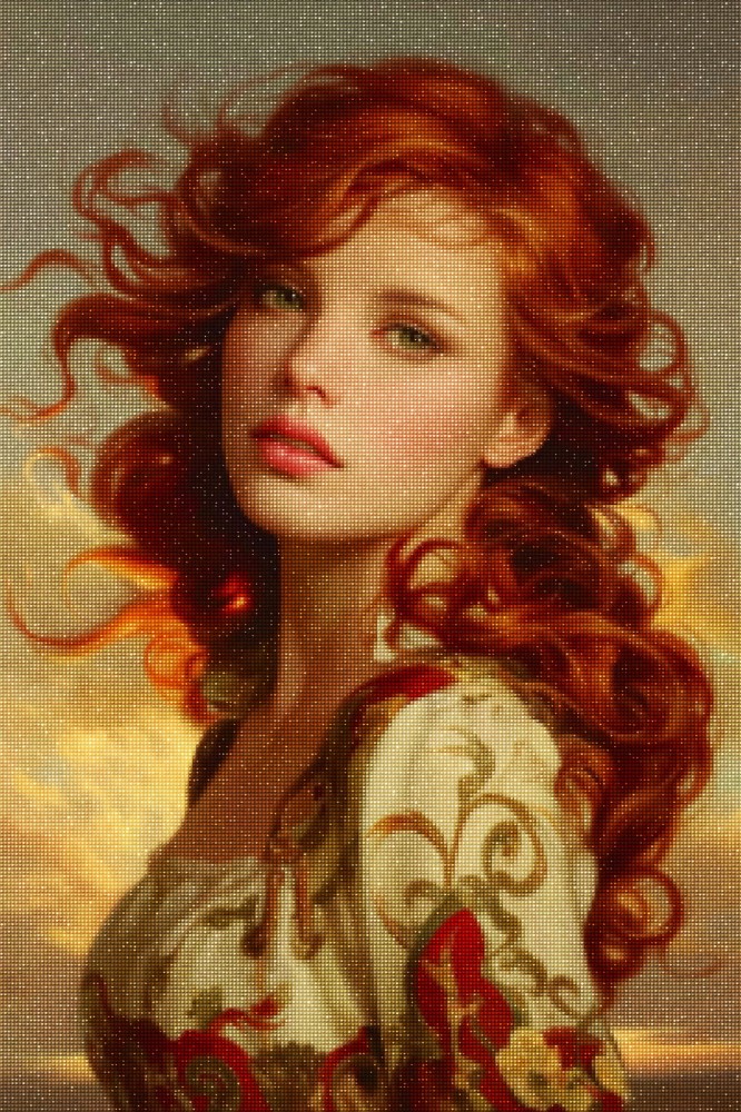 Haft Diamentowy Diamond Painting Zestaw Portret o Zmierzchu 4x6_02_s.jpg