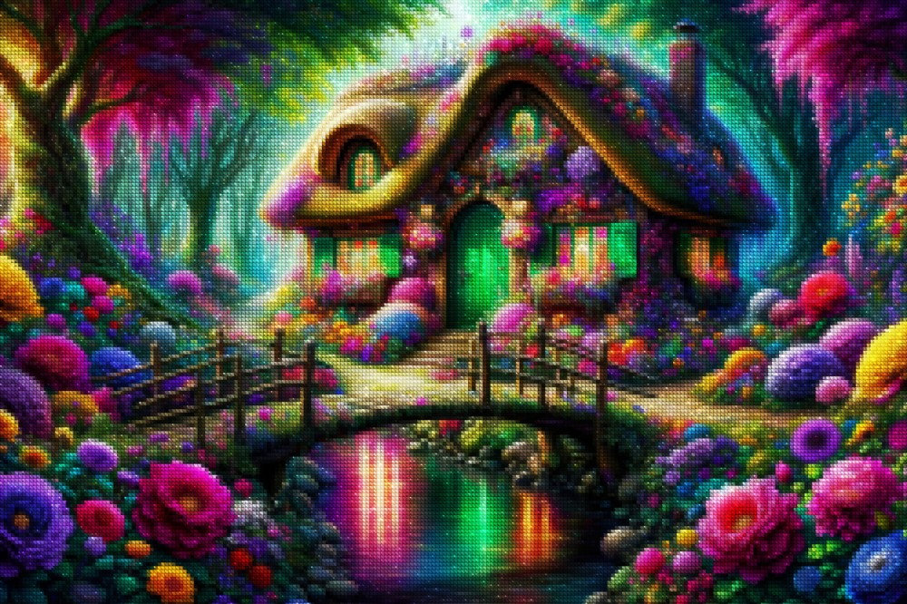 Haft Diamentowy Diamond Painting Mozaika Diamentowa Zestaw DIY 5D Baśniowy Domek 05_2.jpg