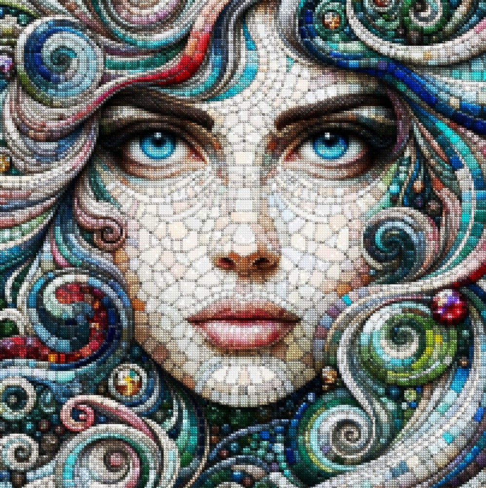 Haft Diamentowy Diamond Painting Mozaika Diamentowa Zestaw DIY 5D Mozaikowa Piękność 04_2.jpg