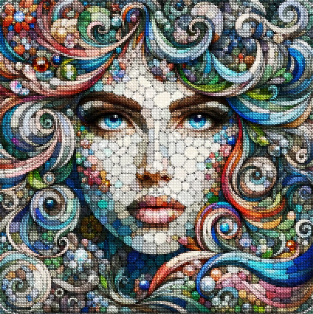 Haft Diamentowy Diamond Painting Mozaika Diamentowa Zestaw DIY 5D Mozaikowa Piękność 05_2.jpg