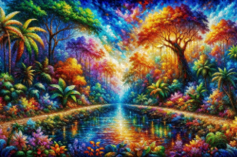 Haft Diamentowy Diamond Painting Mozaika Diamentowa Zestaw DIY 5D Magiczny Krajobraz 05_2.jpg