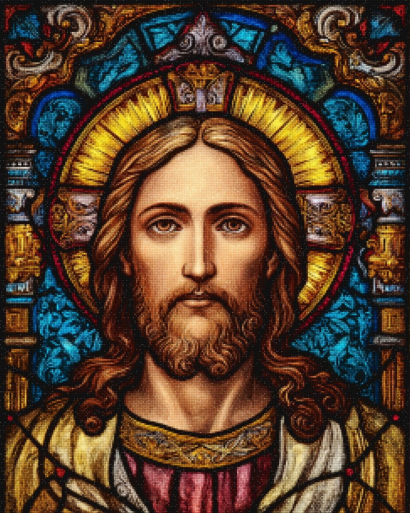 Haft Diamentowy Diamond Painting Zestaw Jezus Światło Zbawienia 4x5_01 m_s.jpg