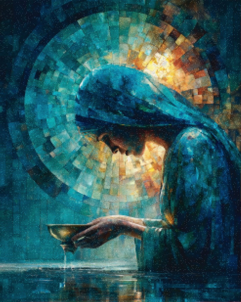 Haft Diamentowy Diamond Painting Zestaw Kapłanka Światła 4x5_01 m_s.jpg