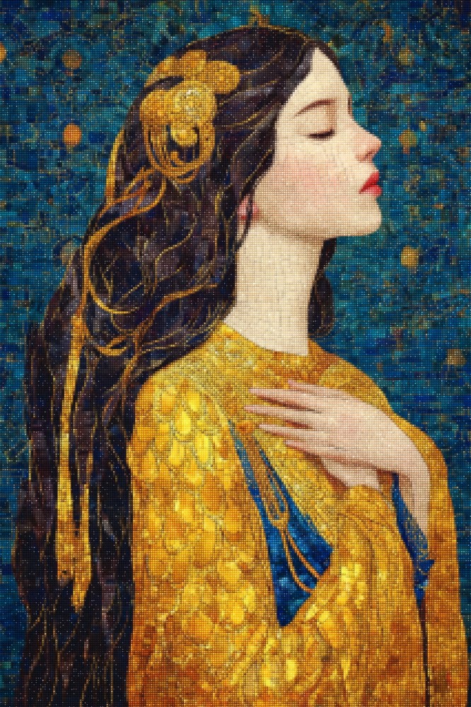 Haft Diamentowy Diamond Painting Zestaw Złota Modlitwa 4x6_01 m_s.jpg