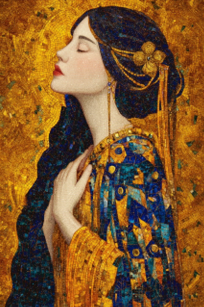 Haft Diamentowy Diamond Painting Zestaw Złoty Spokój 4x6_01 m_s.jpg