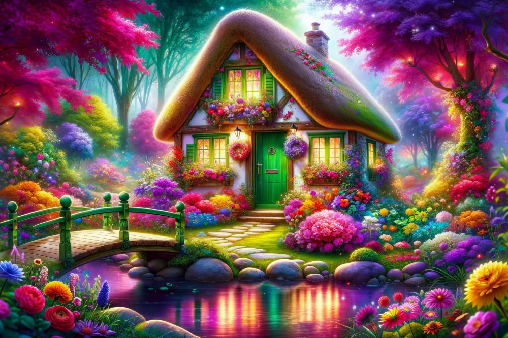 Haft Diamentowy Diamond Painting Mozaika Diamentowa Zestaw DIY 5D Baśniowy Domek 01_1.jpg.jpg